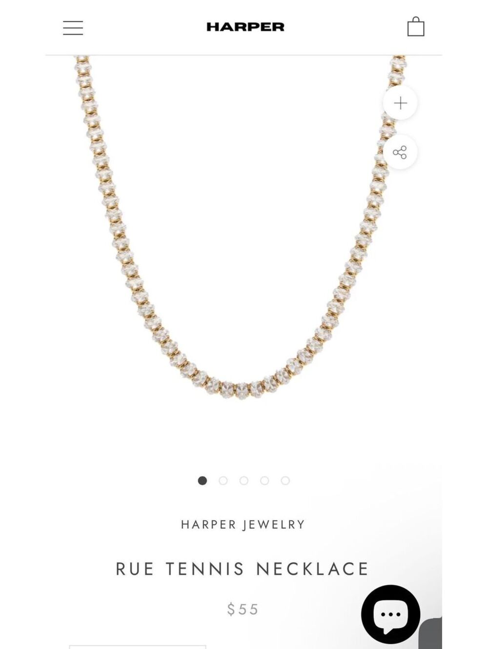 Harper Jewelry- Rue Tennis Necklace